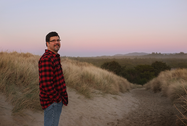 A walk to the beach on our last night.