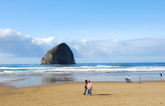 Haystack Rock at Cape Kiwanda.