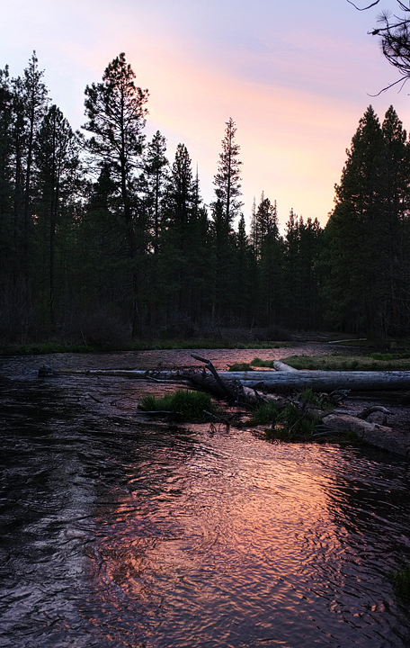 Sunset as seen from our campsite