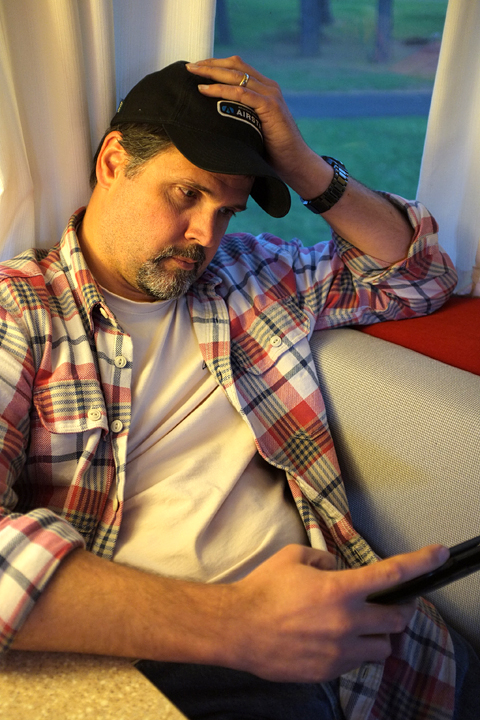 Hanging around inside...thank you wind!