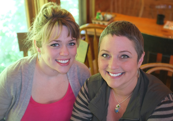 Lindsey and I at breakfast