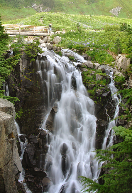 Waterfall on Paradise Trail.