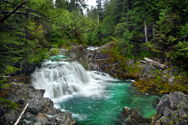 View of Sawmill Falls..not to be missed!