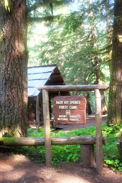 Entering the bath house area.