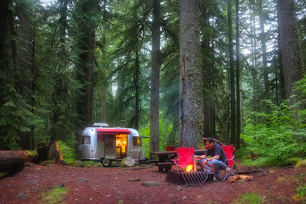 Camp Creek is always a favorite place to camp...even in the rain.