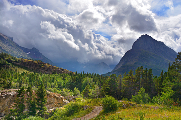 We were treated to a huge hail storm just after we took this picture. 