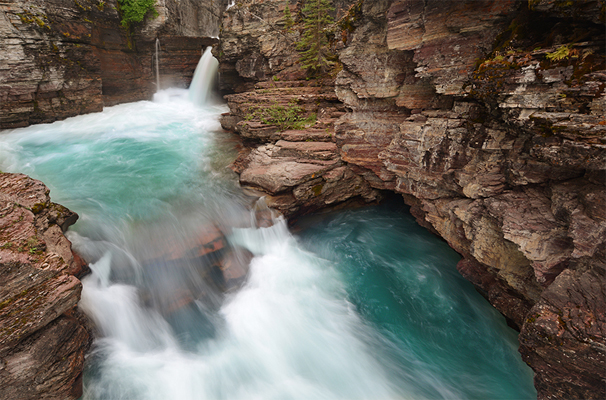St. Mary's Falls…spectacular glacial water!
