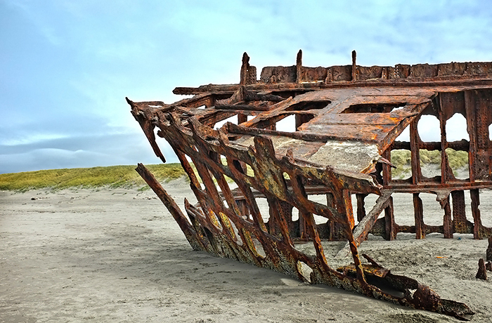 Not much left of this neat old wreck.