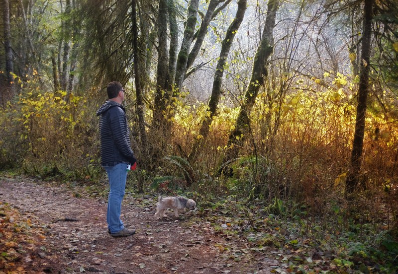 The sun started to break through as we were leaving….